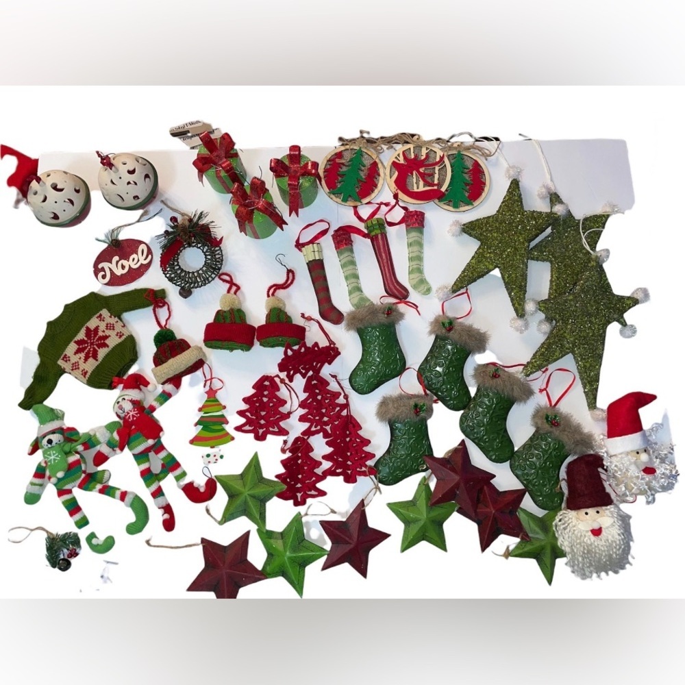 Cracker Barrel Vintage Style Ornaments (67 pieces)